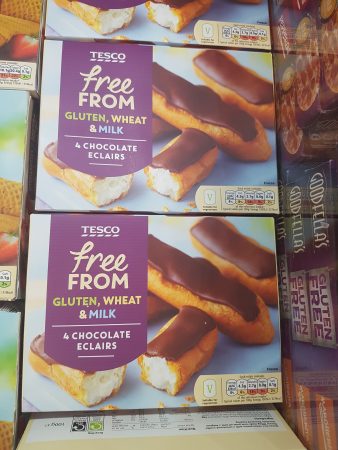 Tesco Free From Chocolate Eclairs