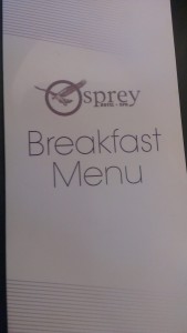 Osprey Breakfast Menu