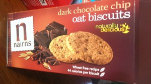 Dark Chocolate Chip Oat biscuits