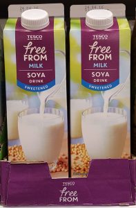 New Tesco Soya Milk Packaging