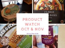 Dairy Free Product Watch - new free from products for October and November. Including ice-creams, pizza bases, pancake mix and Rocky Road!