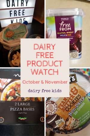 Dairy Free Product Watch - new free from products for October and November. Including ice-creams, pizza bases, pancake mix and Rocky Road! 